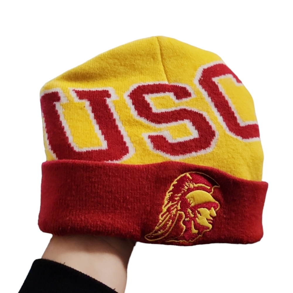 USC Trojans University Spellout Team Spirit Multicolored multicolor colorblock